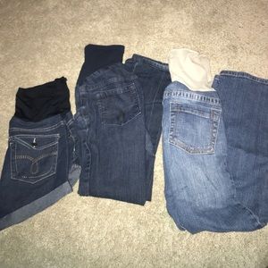 Maternity jean pant and short bundle